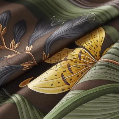 HERMÈS BOUQUET FINAL SCARF 90 H004283S (88.5*88.5cm) HERMÈS BOUQUET FINAL SCARF 90 H004283S (88.5*88.5cm)
